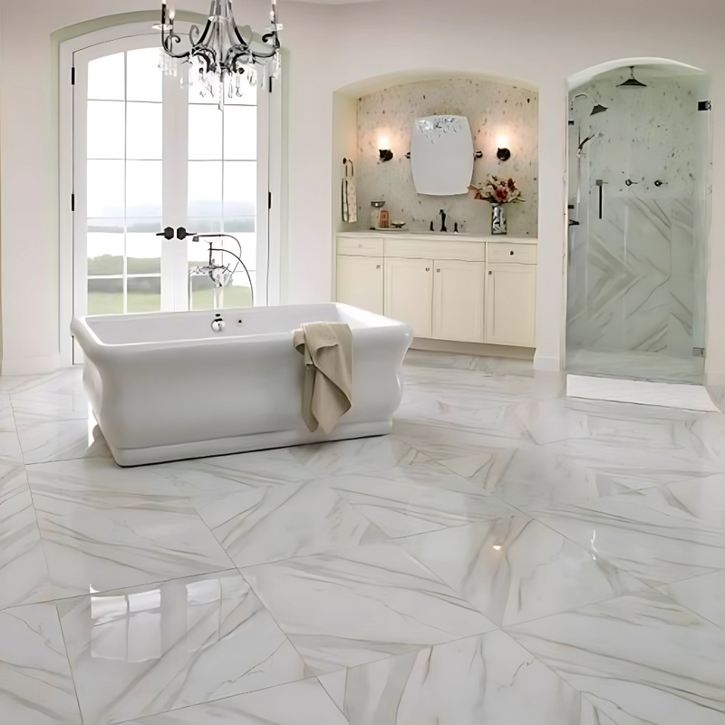 Calacatta Marble Tiles – Italian Luxury with Iconic Veining - Price Starting From
