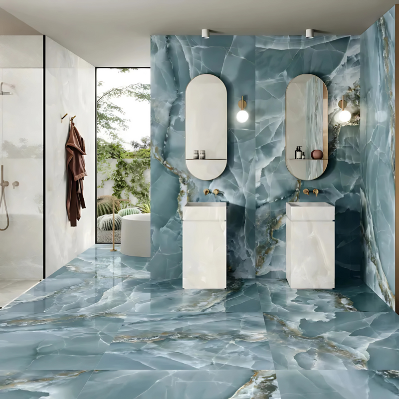 Luxury Onyx Tiles – Translucent Elegance with Radiant Glow - Price Starting From
