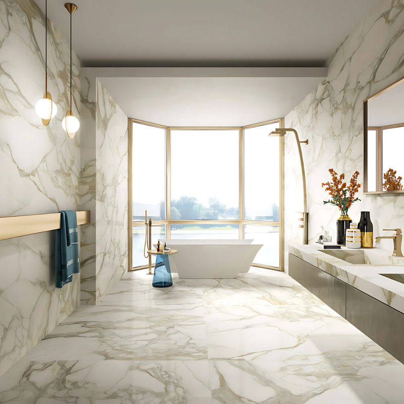 Calacatta Marble Tiles – Italian Luxury with Iconic Veining - Price Starting From