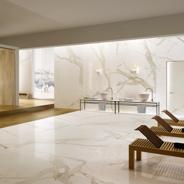 Calacatta Marble Tiles – Italian Luxury with Iconic Veining - Price Starting From