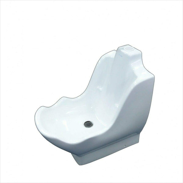 EVOLVE - Ablution Wudu Wash Basin with Heavy Duty Chrome Chair Long Tap and Trap Waste - WuduKhana at Home
