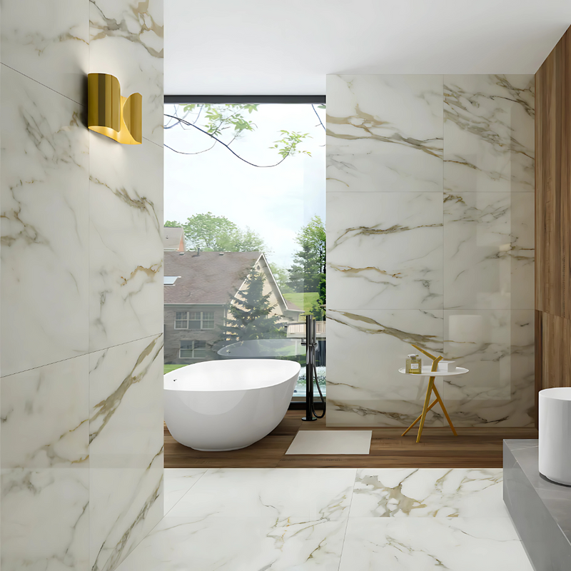 Calacatta Marble Tiles – Italian Luxury with Iconic Veining - Price Starting From