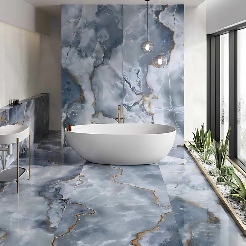 Luxury Onyx Tiles – Translucent Elegance with Radiant Glow - Price Starting From