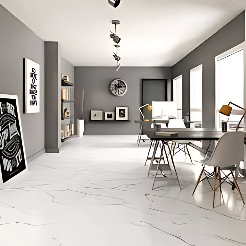 White Marble Tiles – Classic Elegance with Timeless Veining - Price Starting From