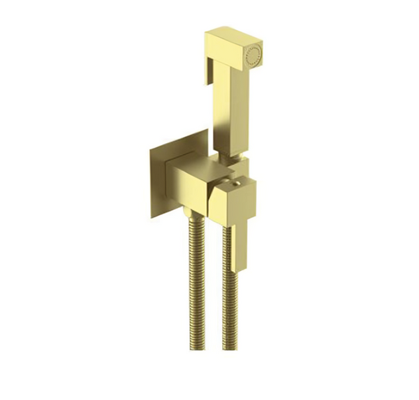 Square manual thermostatic  mixer douche kit