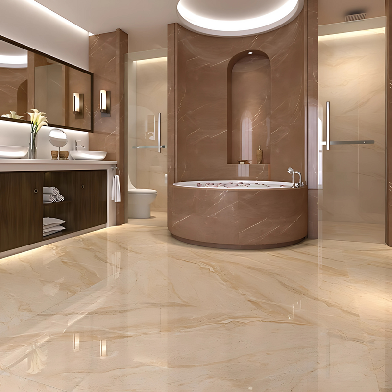 Luxury Gold Marble Tiles – Gilded Elegance for Opulent Interiors - Price Starting From