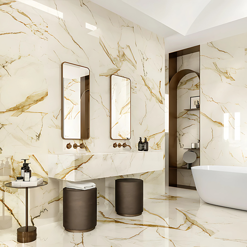 Calacatta Marble Tiles – Italian Luxury with Iconic Veining - Price Starting From