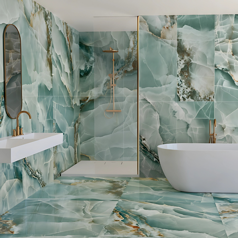 Luxury Onyx Tiles – Translucent Elegance with Radiant Glow - Price Starting From
