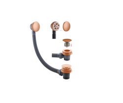 TREVISO Easy Clean Bath Waste- BRUSHED ROSE GOLD