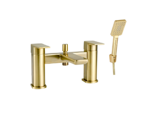 MESSINA (Dual Lever) Bath Shower Mixer With Kit- BRUSHED GOLD