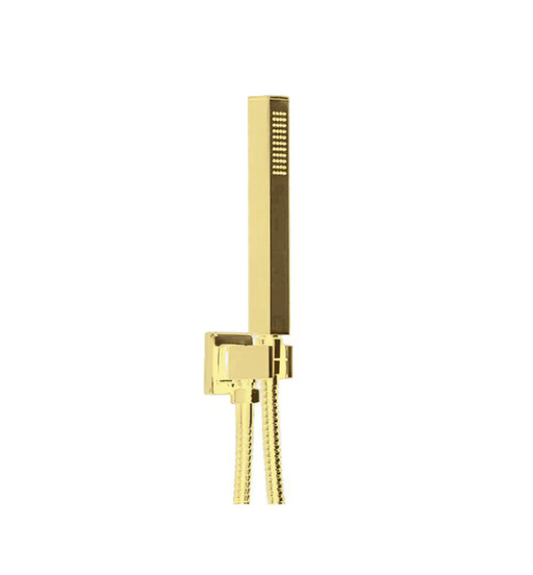 Square hand shower kit  with built in bracket holder  &  water outlet