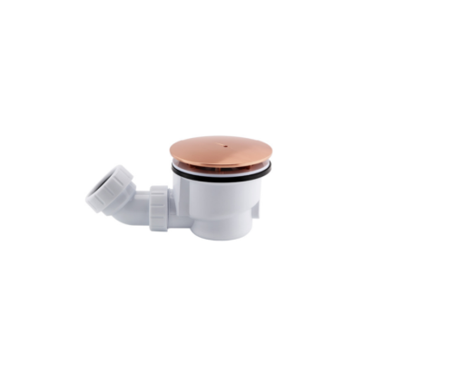 Shower Waste (Round)- BRUSHED GOLD