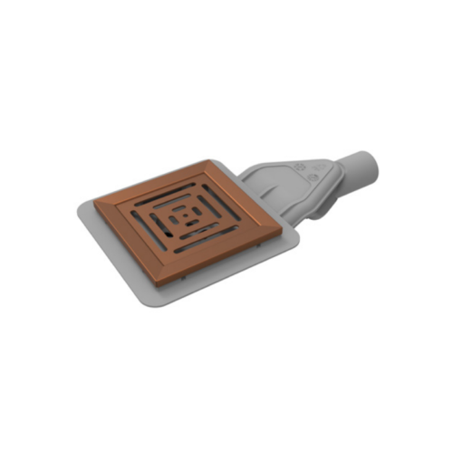 SQUARE Wetroom Drain (135x135mm)- BRUSHED ROSE GOLD