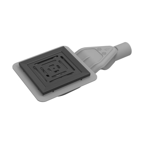 SQUARE Wetroom Drain (135x135mm)- MATT BLACK