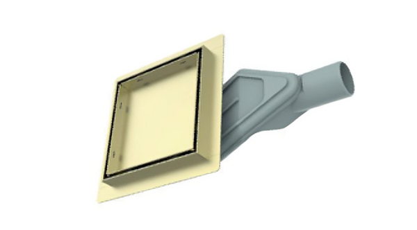 Luxurious Square Drain - Brushed Gold Finish | 135 x 135mm