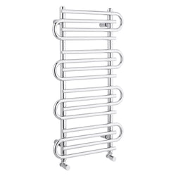 Heated Chrome Towel Rail Bathroom Radiator Heated Panel Warmer Rads