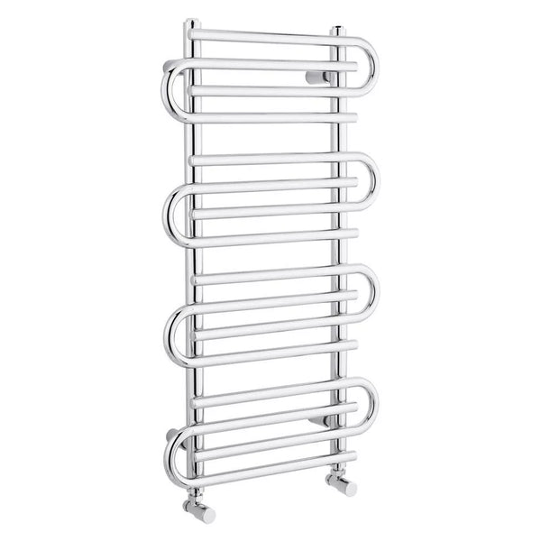 Heated Chrome Towel Rail Bathroom Radiator Heated Panel Warmer Rads